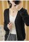 IMG 122 of Knitted Cardigan Women Long Sleeved Sweater Loose Plus Size Matching Tops Short Outerwear