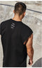 IMG 116 of Summer Cotton Fitness Training Sleeveless Sporty Tank Top Men Quick Dry Loose Vest Tank Top