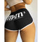 Img 5 - S Popular Europe Women Sexy Fitted Shorts Alphabets Printed Yoga Pants