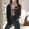 IMG 123 of Sweater Women Japanese Loose insLazy Outdoor Korean Sweet Look Knitted Cardigan Outerwear