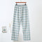 Women Pajamas Pants Summer Cotton Thin Long Double Layer Plus Size Loose Home Outdoor Sleepwear