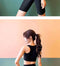 Img 7 - Two-Piece Sets Sporty Fitness Fitting Tops Women Slim Look Hip-Flattering Aid In Sweating Leggings Yoga Tank Top Short Pants
