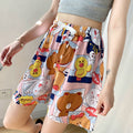 IMG 126 of Drawstring Cotton Pajamas Pants Women Summer Home Mid-Length Thin Adorable Japanese Loose Outdoor Beach Shorts