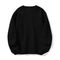 Round-Neck Sweatshirt Women Solid Colored Long Sleeved Loose Thick Warm Couple Matching LOGO Outerwear