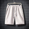 Img 4 - Men Solid Colored knee length Summer Shorts Beach Pants Hong Kong Plus Size Loose Cargo Trendy