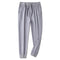Men Casual Pants Japanese Loose Sport Solid Colored Straight Ankle-Length Pants