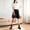 Img 2 - Suits Drape Mid-Length Shorts Women Summer Loose High Waist A-Line Slim Look Wide Leg Pants Straight Hong Kong Style