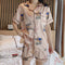 Img 16 - Pajamas Women Summer Short Sleeve Ice Silk Korean Cardigan Adorable Thin Sets Replica Loungewear Pants