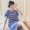 Pajamas Women Summer Thin Cotton Pyjamas Korean Sweet Look Adorable Student Casual Home Plus Size Loungewear Sleepwear