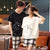 Img 1 - Summer Korean Short Sleeve Couple Pajamas Casual Adorable Two-Piece Sets Loungewear