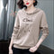 Img 2 - Women Cotton Sweatshirt Hooded Thin Korean Loose Mom