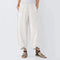 Img 6 - Summer Solid Colored Striped Loose Casual Straight Slim Fit Women Pants