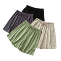 Img 5 - Cotton Shorts Women Summer Japanese Loose Wide Leg Bermuda Non Cozy Casual Pants