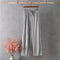 Img 7 - Slim Look Long Pants Loose Elegant High Waist Ice Silk Drape Straight Floor Length Wide Leg Women