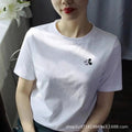 Img 5 - Short Sleeve T-Shirt Summer Round-Neck Women INS Korean Loose Trendy Mickey Mouse Cartoon Tops T-Shirt