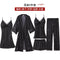 Pajamas Women Sexy Five-Piece Silk Padded Strap Pyjamas Loungewear Sleepwear