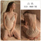 Sexy Pajamas Women Summer Thin Padded Silk Bare Back Lace Strap Pyjamas Sleepwear