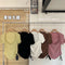 IMG 117 of French Niche Trendy Bare-Collarbone Square Neck Short Sleeve T-Shirt Women Summer Sexy Tops T-Shirt