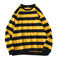 Thin Sweatshirt Long Sleeved T-Shirt Trendy Striped Tops Southeast Asia Matching Outerwear