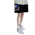 Img 5 - Casual Pants Women Summer Cotton Breathable Printed Trendy Bermuda Shorts Korean High Waist Wide-legged