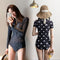 Img 1 - Trendy Korea insSwimsuit Women One-Piece Sexy Slim Look Long Sleeved Holiday Spa Swimsuit