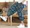 IMG 109 of Summer Oriental Cotton Blend Loose Flaxen Cultural Style Cropped Pants