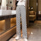 Img 1 - High Waist Wide Leg Pants Women Drape Floor Length Long Summer Slim-Look Straight Thin Casual Pants