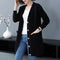 Img 4 - Plus Size Cardigan Sweater Women Mid-Length Loose All-Matching Matching Knitted