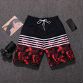 Img 8 - Summer Straight Printed Camo Prints Shorts Black Striped Pocket Bermuda Casual Loose Beach Pants Men Beachwear