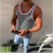 Img 4 - Men Europe Jogging Tank Top Fitness Striped Casual Tank Top