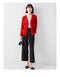 IMG 115 of Women Korean Long Sleeved Sweater V-Neck Short Solid Colored Loose Knitted Cardigan Outerwear
