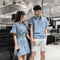 IMG 129 of Niche Trendy Couple Summer Short Sleeve T-Shirt Korean insPopular Elegant Dress Sets