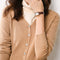 Knitted Cardigan Women Thin Short Sweater Loose V-Neck Long Sleeved Korean Matching Outerwear