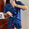 IMG 114 of Summer Korean Cartoon Short Sleeve Shorts Pajamas Teens Casual Cardigan Loungewear Sets Outdoor Sleepwear