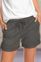 Img 8 - Summer Solid Colored Straight Casual Pants Women Europe Lace Pocket Loose High Waist Shorts