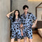 Couple Pajamas Women Summer Silk Short Sleeve Men Plus Size Replica Loungewear Sleepwear