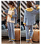 IMG 114 of Pajamas Women Cotton Long Sleeved Korean Two-Piece Sets Loose Plus Size Outdoor Loungewear Sleepwear