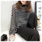 IMG 119 of Striped Sweater Women Summer Sunscreen Long Sleeved Tops Loose Thin Silk T-Shirt Outerwear