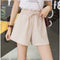 Img 9 - Thailand High Waist Shorts Women Loose Summer Korean Pants Plus Size Wide Leg Drawstring Cargo