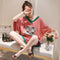 Pajamas Women Summer Short Sleeve Korean Student Thin Plus Size Adorable Cartoon Outdoor Loungewear Sets Sleepwear