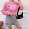 Img 2 - Summer Women Student Europe Korean Loose High Waist Casual Cotton Sporty Shorts