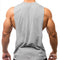 IMG 107 of Fitness Tank Top Men Solid Colored Sporty Splitted Loose Vest T-Shirt Cotton Tank Top