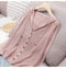 Img 2 - Japan/Korea Summer Hooded Knitted Cardigan Thin Women Loose Long Sleeved Sunscreen