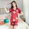 Img 24 - Pajamas Women Summer Adorable Japanese Short Sleeve V-Neck Replica Ice Silk Thin