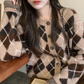 IMG 110 of Korean Slim Look V-Neck Under Pullover Solid Colored Casual All-Matching Undershirt Sweater Women Outerwear
