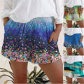 Img 1 - Summer Europe Women Casual Floral Printed Pocket Shorts