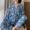 IMG 114 of Pajamas Women Adorable Cartoon Long Sleeved Loose Thin Loungewear Two-Piece Sets Outdoor Sleepwear