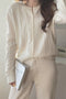 IMG 109 of Demure Lazy Vintage Loose Sweater Elegant Tops Western Knitted Cardigan Women Outerwear