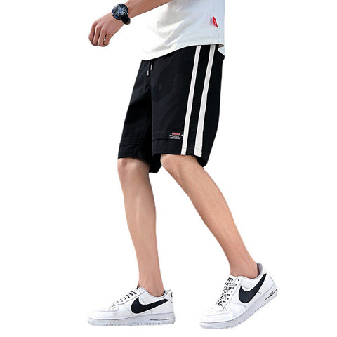 Img 5 - Pants Men Summer Korean Thin Casual White Mid-Length Beach Loose Plus Size Shorts Bermuda Shorts