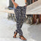 Img 4 - Women Summer Trendy High Waist Printed Pants Straight Street Style Casual